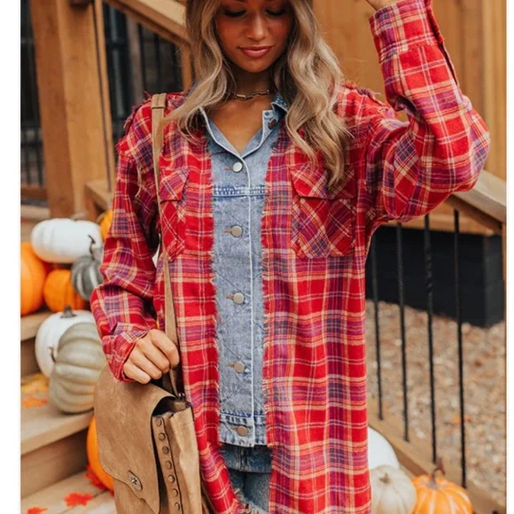 Cool Weather Inclined Plaid Top 🎃 - Picture 3 of 6